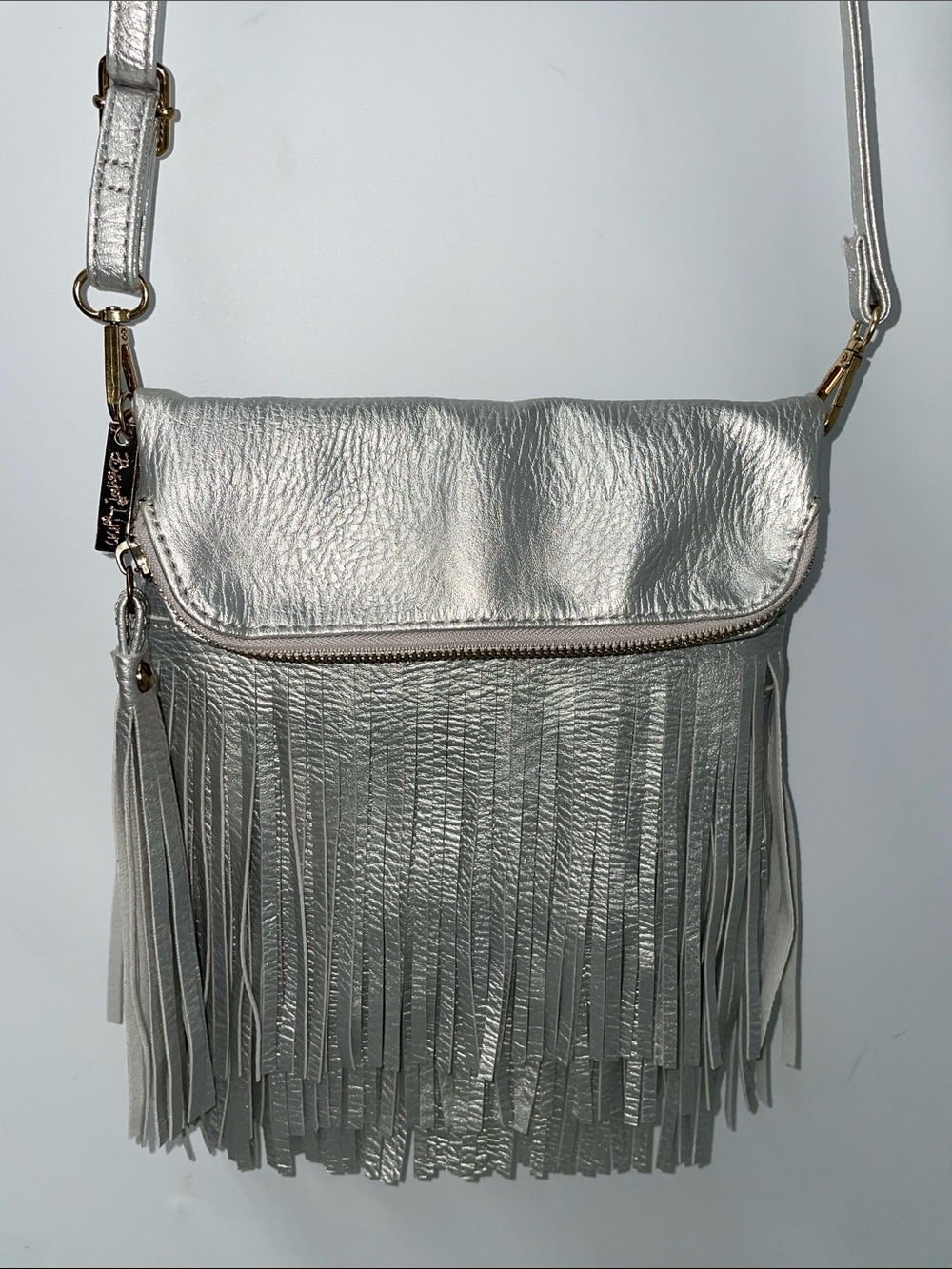BARI LYNN FOLD OVER FRINGE HANDBAG/CROSSBODY BAG FTL-08-055